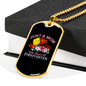 Who Raised A Firefighter Gift Stainless Steel or 18k Gold Dog Tag 24" Chain-Express Your Love Gifts
