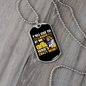Who's Crazy Now Bitcoin Crypto Necklace Stainless Steel or 18k Gold Dog Tag 24" Chain-Express Your Love Gifts