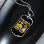 Who's Crazy Now Bitcoin Crypto Necklace Stainless Steel or 18k Gold Dog Tag 24" Chain-Express Your Love Gifts