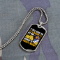 Who's Crazy Now Bitcoin Crypto Necklace Stainless Steel or 18k Gold Dog Tag 24" Chain-Express Your Love Gifts
