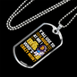 Who's Crazy Now Bitcoin Crypto Necklace Stainless Steel or 18k Gold Dog Tag 24" Chain-Express Your Love Gifts