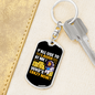 Who's Crazy Now Crypto Keychain Stainless Steel or 18k Gold Dog Tag Keyring-Express Your Love Gifts