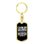 Who Strengthens Me Philippians 4:13 Keychain Stainless Steel or 18k Gold Dog Tag Keyring-Express Your Love Gifts