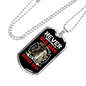 Who Wears Bunker Gear Firefighter Gift Stainless Steel or 18k Gold Dog Tag 24" Chain-Express Your Love Gifts