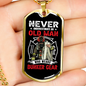 Who Wears Bunker Gear Firefighter Gift Stainless Steel or 18k Gold Dog Tag 24" Chain-Express Your Love Gifts