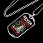 Who Wears Bunker Gear Firefighter Gift Stainless Steel or 18k Gold Dog Tag 24" Chain-Express Your Love Gifts
