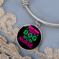 Wife Dog Mom Nurse Bracelet Stainless Steel or 18k Gold Circle Bangle-Express Your Love Gifts