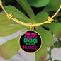 Wife Dog Mom Nurse Bracelet Stainless Steel or 18k Gold Circle Bangle-Express Your Love Gifts