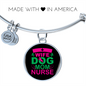 Wife Dog Mom Nurse Bracelet Stainless Steel or 18k Gold Circle Bangle-Express Your Love Gifts