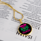 Wife dog mom nurse Circle Necklace Stainless Steel or 18k Gold 18-22"-Express Your Love Gifts