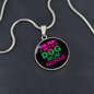 Wife dog mom nurse Circle Necklace Stainless Steel or 18k Gold 18-22"-Express Your Love Gifts
