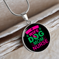 Wife dog mom nurse Circle Necklace Stainless Steel or 18k Gold 18-22"-Express Your Love Gifts