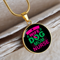 Wife dog mom nurse Circle Necklace Stainless Steel or 18k Gold 18-22"-Express Your Love Gifts
