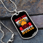 Wife Dog Mom Nurse Paw Necklace Stainless Steel or 18k Gold Dog Tag 24" Chain-Express Your Love Gifts