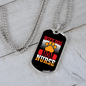 Wife Dog Mom Nurse Paw Necklace Stainless Steel or 18k Gold Dog Tag 24" Chain-Express Your Love Gifts