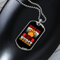 Wife Dog Mom Nurse Paw Necklace Stainless Steel or 18k Gold Dog Tag 24" Chain-Express Your Love Gifts