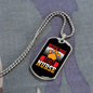 Wife Dog Mom Nurse Paw Necklace Stainless Steel or 18k Gold Dog Tag 24" Chain-Express Your Love Gifts