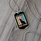 Wife Father Stainless Steel or 18k Gold Dog Tag 24" Chain-Express Your Love Gifts