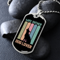 Wife Father Stainless Steel or 18k Gold Dog Tag 24" Chain-Express Your Love Gifts