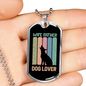 Wife Father Stainless Steel or 18k Gold Dog Tag 24" Chain-Express Your Love Gifts