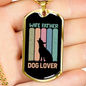 Wife Father Stainless Steel or 18k Gold Dog Tag 24" Chain-Express Your Love Gifts