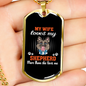 Wife Loves Shepherd Necklace Stainless Steel or 18k Gold Dog Tag 24" Chain-Express Your Love Gifts