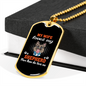 Wife Loves Shepherd Necklace Stainless Steel or 18k Gold Dog Tag 24" Chain-Express Your Love Gifts