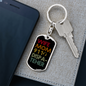 Wife Mom 911 Dispatcher Keychain Stainless Steel or 18k Gold Dog Tag Keyring-Express Your Love Gifts