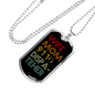 Wife Mom 911 Dispatcher Necklace Stainless Steel or 18k Gold Dog Tag 24"-Express Your Love Gifts