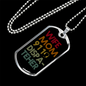 Wife Mom 911 Dispatcher Necklace Stainless Steel or 18k Gold Dog Tag 24"-Express Your Love Gifts