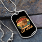 Wife Mother Cat Lover Dog Necklace Stainless Steel or 18k Gold Dog Tag 24" Chain-Express Your Love Gifts