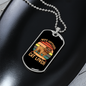 Wife Mother Cat Lover Dog Necklace Stainless Steel or 18k Gold Dog Tag 24" Chain-Express Your Love Gifts