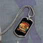 Wife Mother Cat Lover Dog Necklace Stainless Steel or 18k Gold Dog Tag 24" Chain-Express Your Love Gifts