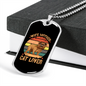 Wife Mother Cat Lover Dog Necklace Stainless Steel or 18k Gold Dog Tag 24" Chain-Express Your Love Gifts