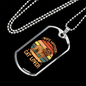 Wife Mother Cat Lover Dog Necklace Stainless Steel or 18k Gold Dog Tag 24" Chain-Express Your Love Gifts