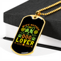 Wife Mother Dog Lover Green Necklace Stainless Steel or 18k Gold Dog Tag 24" Chain-Express Your Love Gifts