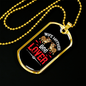 Wife Mother Dog Lover Red Necklace Stainless Steel or 18k Gold Dog Tag 24" Chain-Express Your Love Gifts