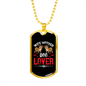 Wife Mother Dog Lover Red Necklace Stainless Steel or 18k Gold Dog Tag 24" Chain-Express Your Love Gifts