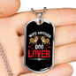 Wife Mother Dog Lover Red Necklace Stainless Steel or 18k Gold Dog Tag 24" Chain-Express Your Love Gifts