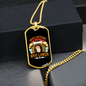Wife Mother Stainless Steel or 18k Gold Dog Tag 24" Chain-Express Your Love Gifts