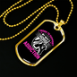 Wife's Horse Addiction Horse Necklace Stainless Steel or 18k Gold Dog Tag 24" Chain-Express Your Love Gifts