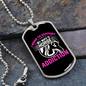 Wife's Horse Addiction Horse Necklace Stainless Steel or 18k Gold Dog Tag 24" Chain-Express Your Love Gifts