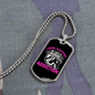 Wife's Horse Addiction Horse Necklace Stainless Steel or 18k Gold Dog Tag 24" Chain-Express Your Love Gifts