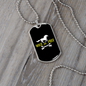 Wild and Free Horse Simple Necklace Stainless Steel or 18k Gold Dog Tag 24" Chain-Express Your Love Gifts