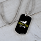 Wild and Free Horse Simple Necklace Stainless Steel or 18k Gold Dog Tag 24" Chain-Express Your Love Gifts