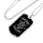 Wild Boar Speed Gang Biker Necklace Stainless Steel or 18k Gold Dog Tag 24"-Express Your Love Gifts