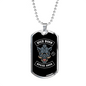 Wild Boar Speed Gang Biker Necklace Stainless Steel or 18k Gold Dog Tag 24"-Express Your Love Gifts