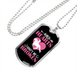 Wild Hearts Can Be Broken Horse Necklace Stainless Steel or 18k Gold Dog Tag 24" Chain-Express Your Love Gifts