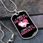 Wild Hearts Can Be Broken Horse Necklace Stainless Steel or 18k Gold Dog Tag 24" Chain-Express Your Love Gifts