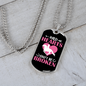 Wild Hearts Can Be Broken Horse Necklace Stainless Steel or 18k Gold Dog Tag 24" Chain-Express Your Love Gifts